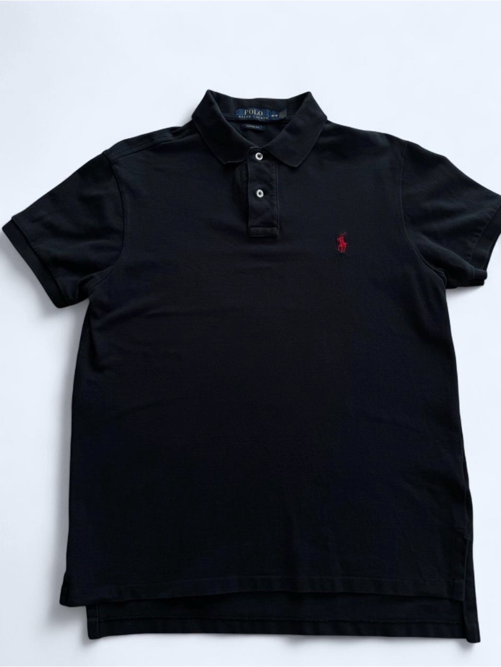 Polo Ralph Lauren Men's Polo Shirt M Black Custom Slim Fit Cotton